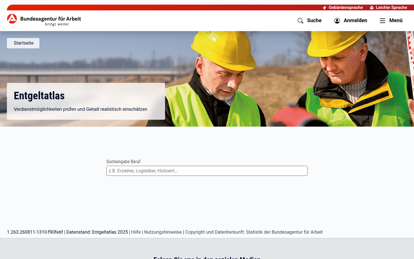 Entgeltatlas der Bundesagentur für Arbeit mit Median-Entgelt und Verteilungsdiagramm für den Beruf Pilot/in