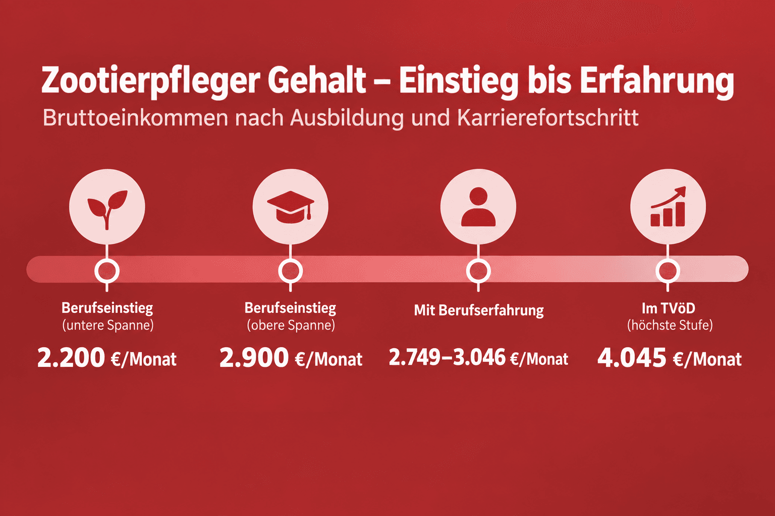 Infografik: Gehalt nach der Ausbildung: Einstieg und mit Berufserfahrung Karrierephase: Berufseinstieg (untere Spanne) | Gehalt (bru...